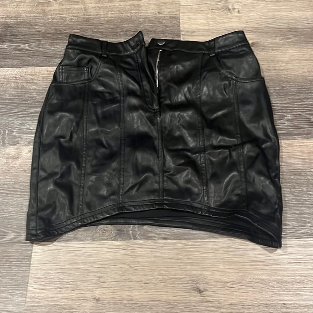 Women’s leather skirt